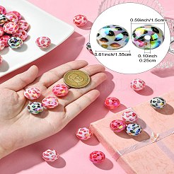 50 шт. акриловые бусины с УФ-покрытием&nbsp;MACR-CJ0001-99