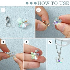 Антикоррозийное родиевое покрытие 925 стерлинговое серебро микропаве кубические цирконии подвески баилы&nbsp;X-STER-P034-43P