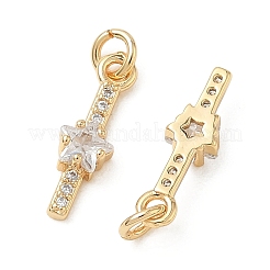 Pendentifs en laiton Shegrace sertis de micro-pavés de zircone cubique&nbsp;XGRQ3D494-514G