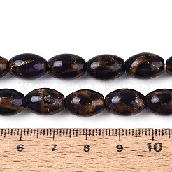 Нити бусин из окрашенных синтетических драгоценных камней&nbsp;G-T144-38B