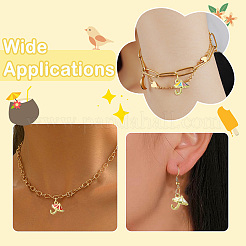 9шт 3 цвета латунные эмалевые подвески&nbsp;KK-CJ0014-16