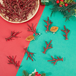 40шт. бархатная ветка снеговика из рогов оленя&nbsp;DOLL-GF0001-08A