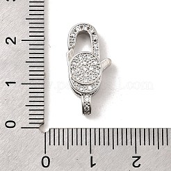 Латунный микро pave прозрачный кубический цирконий лобстер&nbsp;KK-A266-24D-P