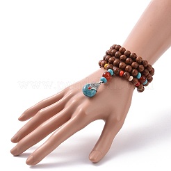 Ожерелья из бисера из дерева&nbsp;NJEW-JN04136