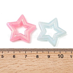 Непрозрачные акриловые бусины с УФ-покрытием&nbsp;OACR-G058-10