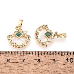 Natürliche weiße Muschel Anhänger&nbsp;KK-N287-24G