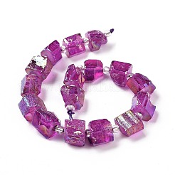 Гальванические природный кварц бисер пряди&nbsp;G-G767-02-07