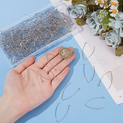 200 шт. крючки для сережек из нержавеющей стали 304&nbsp;STAS-UN0058-49