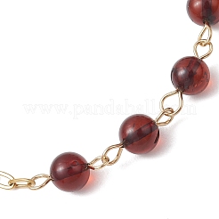 Браслеты из натуральных янтарных бусин.&nbsp;BJEW-JB13484-02