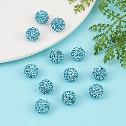 Бусины со стразами&nbsp;RB-H258-HD10mm-202