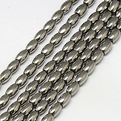 Electroplate non magnetici ematite sintetico fili di perline&nbsp;G-J168-5x3mm-M