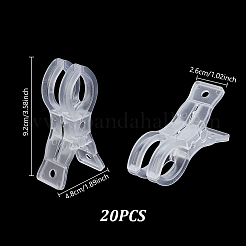 20 pinza de plástico ABS para secar ropa&nbsp;DIY-GA0010-08