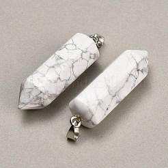 Pendentifs howlite naturelles&nbsp;GG-CBAA0EE-02P-20