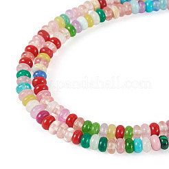 1 filo di perline di giada bianca naturale&nbsp;G-TA0003-13A