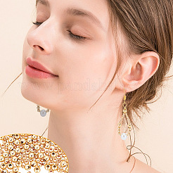 3 стиль латунные круглые разделительные бусины&nbsp;KK-AR0003-68