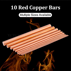 10 pz. 10 bastoncini di rame puro&nbsp;FIND-BC0002-35