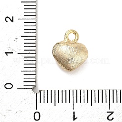 Подвески из латуни в форме трехмерного сердца&nbsp;KK-V006-03G-02