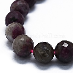 Fili di perle di tormalina fiore di prugna naturale&nbsp;G-G927-22B