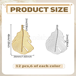 12 шт. подвески из сплава перьев 2 цветов&nbsp;FIND-LP0005-29
