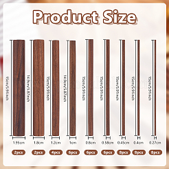 Bastoncini di legno rotondi cerati&nbsp;WOOD-OC0004-42A