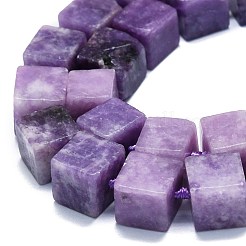 Натуральный лепидолит / пурпурный слюдяный камень бисер пряди G-K245-F01-01