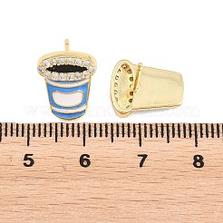 Messing-Mikro pflastern Zirkonia Bolzenohrringe&nbsp;EJEW-G471-37G-02