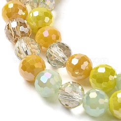 Стеклянные бусины с гальваническим покрытием &nbsp;EGLA-C007-01C