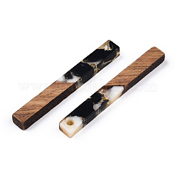 Подвески из прозрачной смолы и ореха&nbsp;RESI-N039-24H