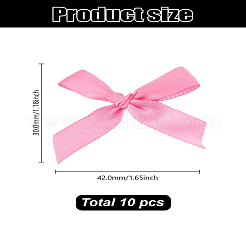 10 pz fermagli per capelli in alligatore di poliestere con fiocco&nbsp;AJEW-LP0008-08C