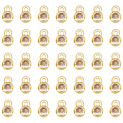 60шт латунные подвески из кубического циркония с микро-паве&nbsp;KK-UN0006-83G