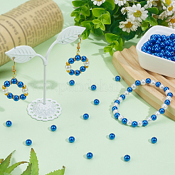 Окрашенный распылением абс-пластик имитация жемчужных бусин&nbsp;OACR-PA0001-38A-01