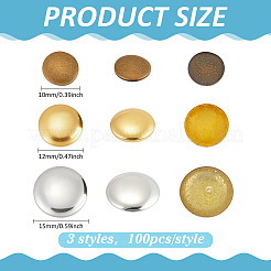 300шт 3 латунных листа&nbsp;DIY-PH0032-45