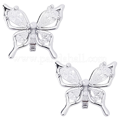 2 Stück Strass-Clip aus Legierung für dekorative Kopfhörer-Accessoires&nbsp;FIND-CP0003-61B