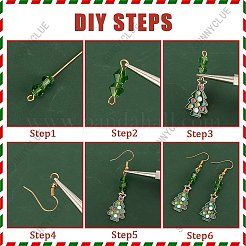 DIY-Set zur Herstellung von Ohrringen mit Weihnachtsmotiv&nbsp;DIY-SC0022-80