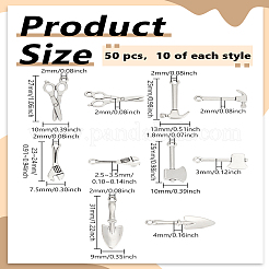 50шт 5 стиля подвески из сплава в тибетском стиле&nbsp;FIND-LP0006-49