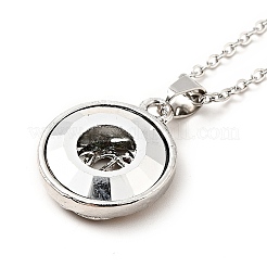 Разноцветный стеклянный пончик с подвеской в виде дерева жизни&nbsp;LS-NJEW-J008-01A-P