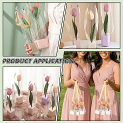 12 Set transparente Aufbewahrungsboxen aus Kunststoff und Papier für Blumen&nbsp;CON-BC0008-10B