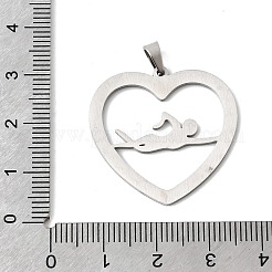 304 Edelstahl-Emaille-Anhänger&nbsp;STAS-H247-07P-01