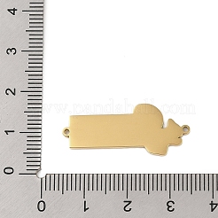 Подвески-коннекторы из нержавеющей стали 304 с темно-оранжевой эмалью&nbsp;STAS-P377-12G