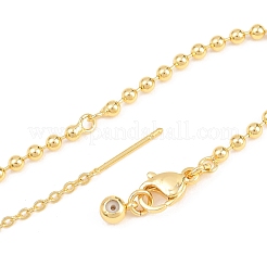 Creazione di braccialetti con catena a sfere in ottone da 2.5 mm&nbsp;KK-D238-03G-01