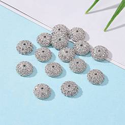 Безлепестковый полукруглый / купольные латунные микро проложить кубического циркония крышки шарика&nbsp;X-ZIRC-D062-P