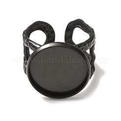 Componenti dell'anello del bracciale in acciaio inossidabile 304 martellato&nbsp;SA-CBAC0DF-02E-EB