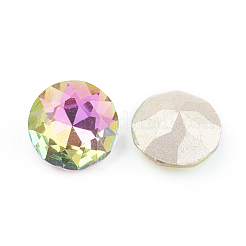 Spitze zurück & zurück plated Glas Strass Cabochons&nbsp;RGLA-J012-10mm-001VR