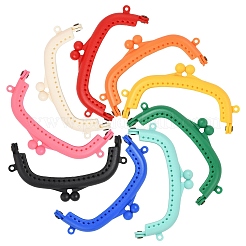 9 Stück 9 Farben ABS-Kunststoff-Taschengriffrahmen&nbsp;PURS-YW0001-03