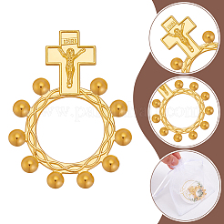 Кольца из сплава крест-накрест&nbsp;RJEW-WH0011-30