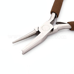 Круглые/вогнутые стальные плоскогубцы №55 с нескользящими удобными рукоятками.&nbsp;TOOL-N008-10