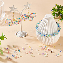 2 пакетик по 200 шт. прозрачных стеклянных бусин&nbsp;GLAA-TA0003-44D