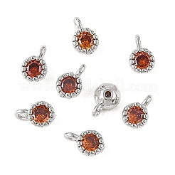 Messing ebnen Zirkonia Charms&nbsp;XGRQ5K528-832P-C