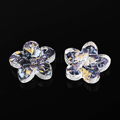 Выпечка расписные прозрачные стеклянные бусины&nbsp;DGLA-N014-08A-01