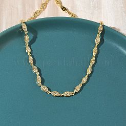 Латунные цепочки с микропаве из прозрачных кубических цирконий&nbsp;NJEW-G183-07G